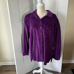 L.L.Bean Purple Shacket